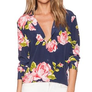 Equipment Reese Clean Silk Floral Top